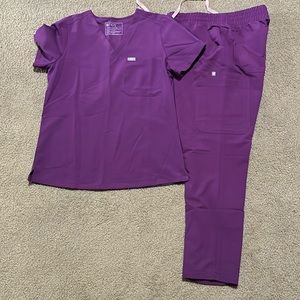 Figs Scrubs Set Purple colored